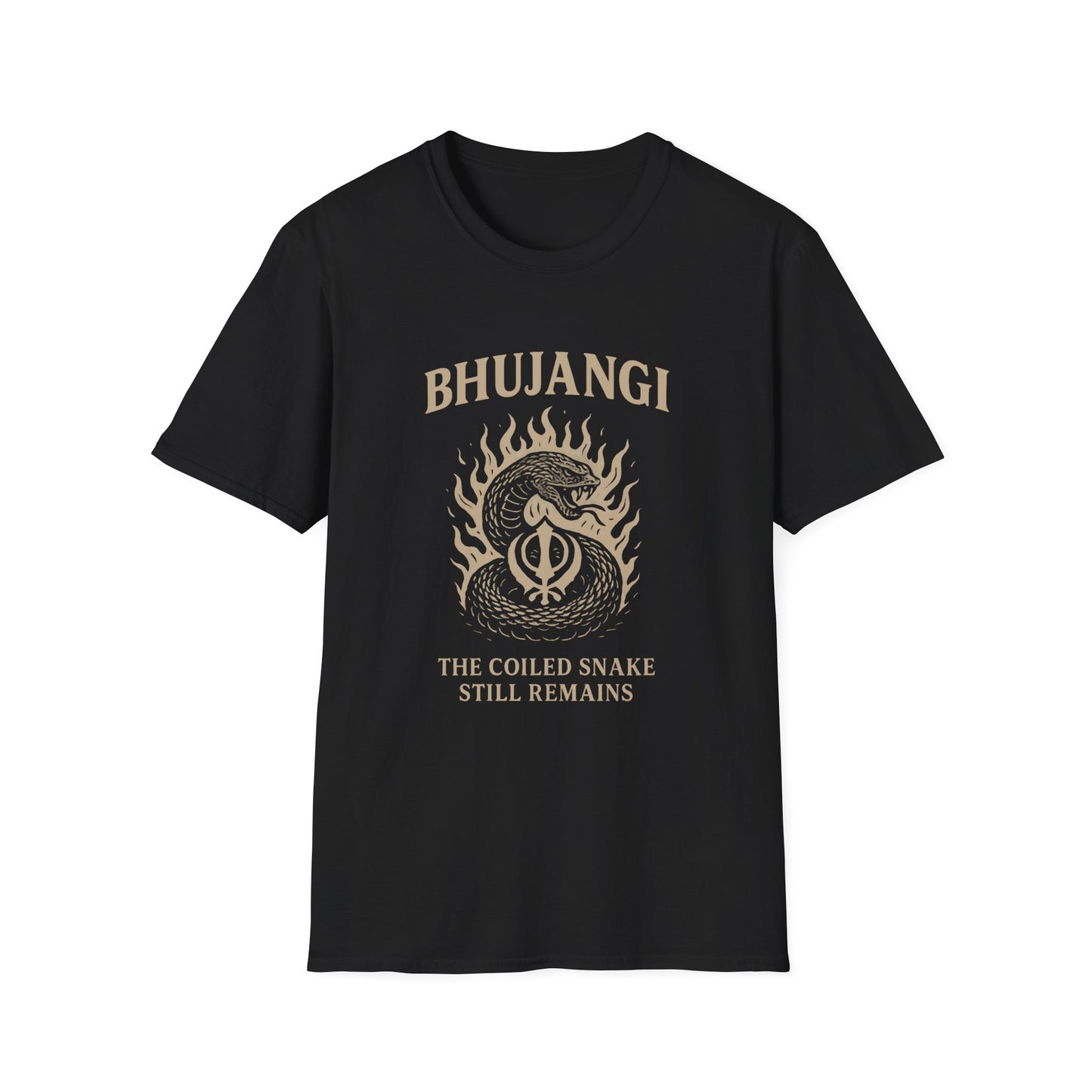 Bhujangi: Coiled Snake Still Remains T-Shirt