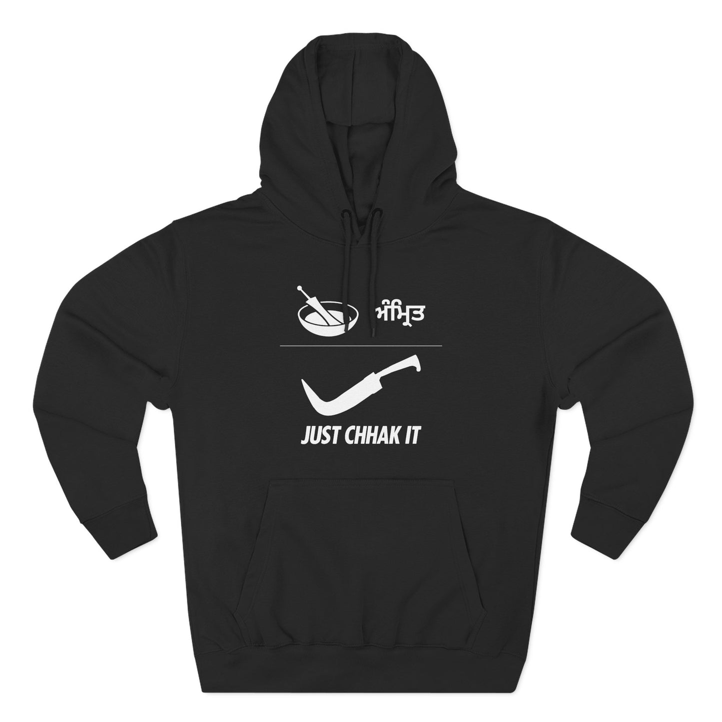 Just Chhak It Three Panel Fleece Hoodie