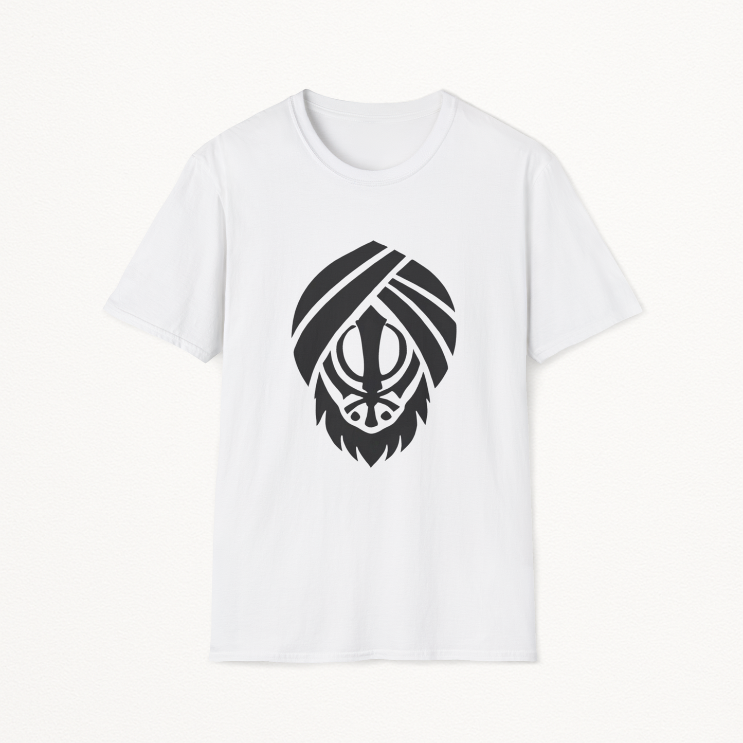 Khanda Behind Turban T-shirt