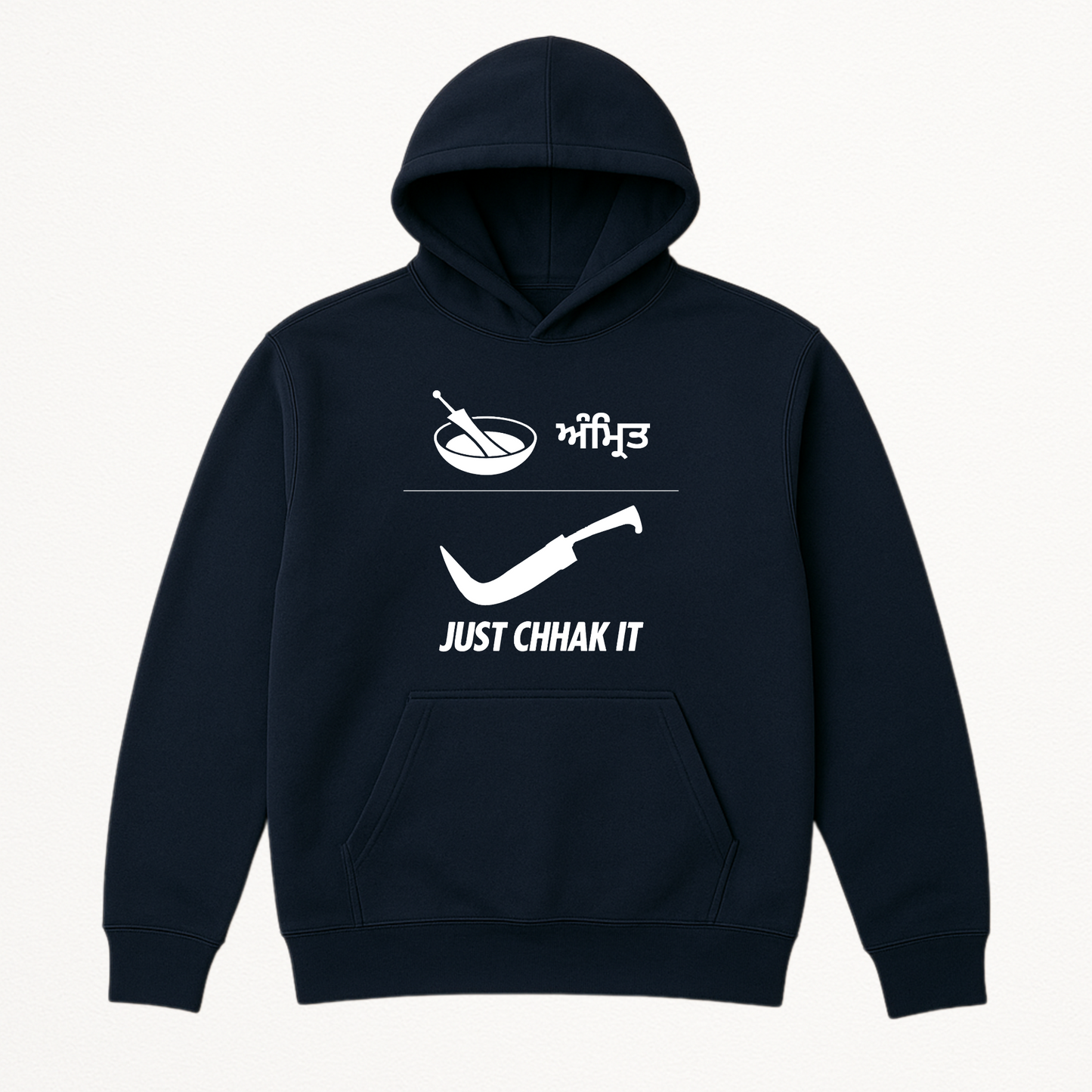 Just Chhak It Three Panel Fleece Hoodie