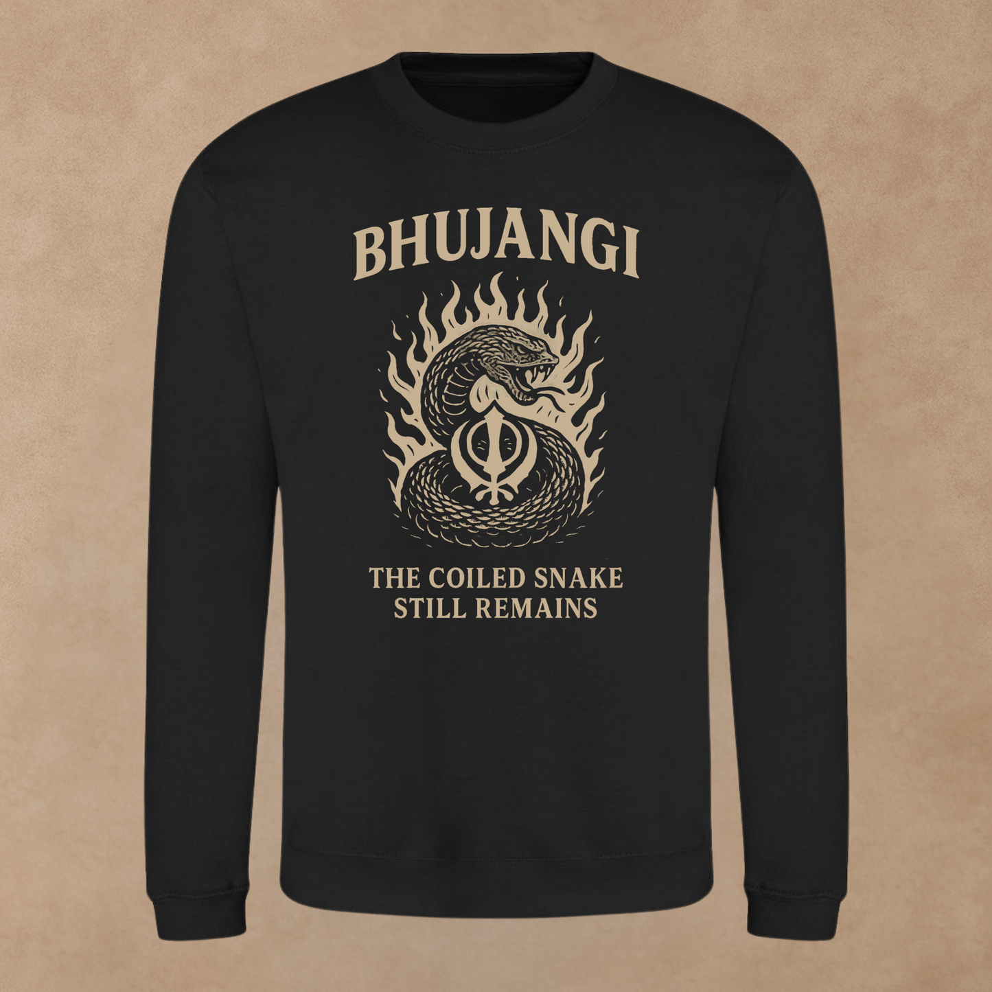 Bhujangi: Coiled Snake Still Remains Sweatshirt