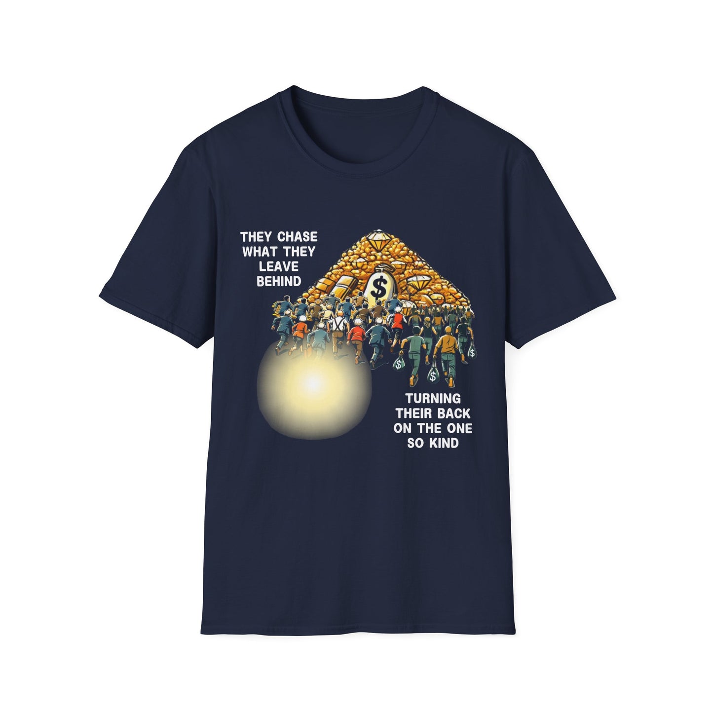 Transient Wealth vs Divine Light, Gurbani-Inspired T-shirt