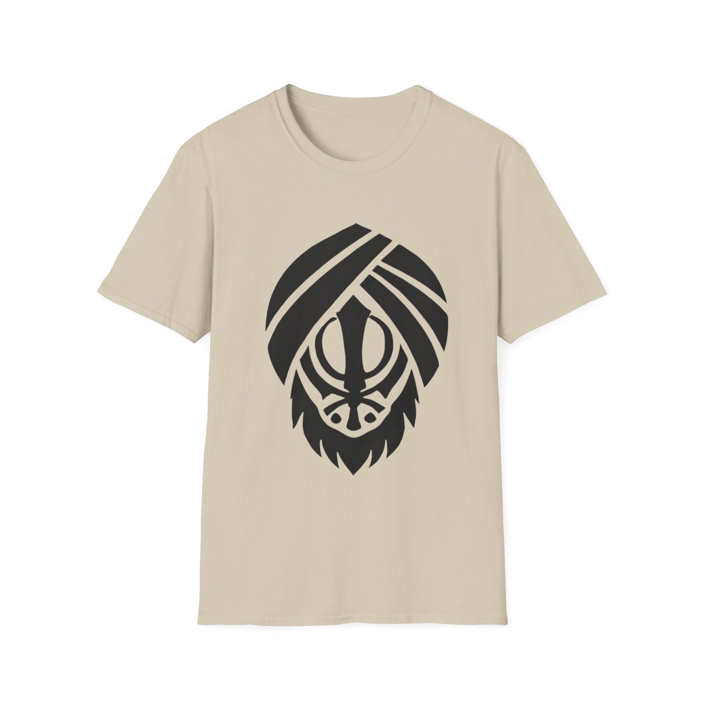 Khanda Behind Turban T-shirt