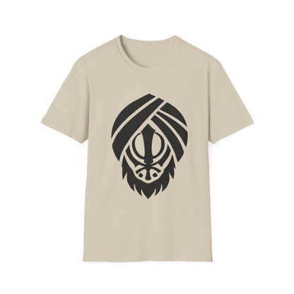 Khanda Behind Turban T-shirt