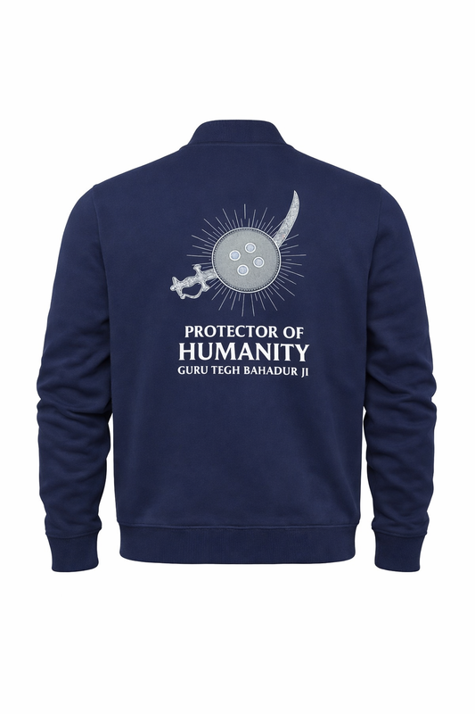 Protector of Humanity Blue Zip Fleece