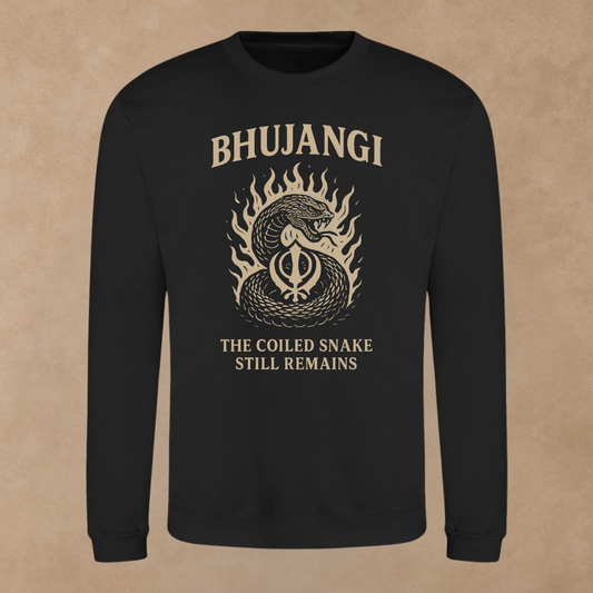 Bhujangi: Coiled Snake Still Remains Sweatshirt